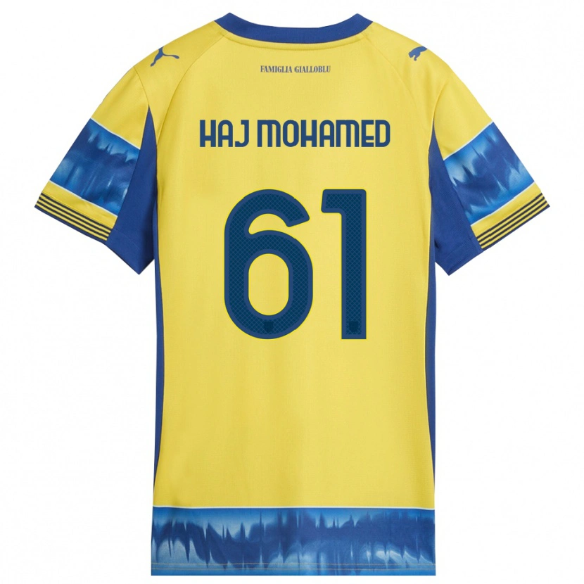 Danxen Herren Anas Haj Mohamed #61 Gelb Blau Auswärtstrikot Trikot 2025/26 T-Shirt