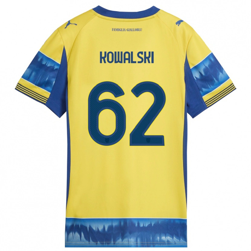 Danxen Herren Mateusz Kowalski #62 Gelb Blau Auswärtstrikot Trikot 2025/26 T-Shirt