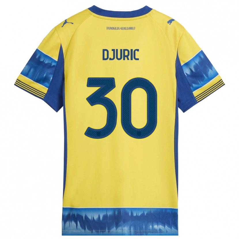 Danxen Herren Milan Djuric #30 Gelb Blau Auswärtstrikot Trikot 2025/26 T-Shirt