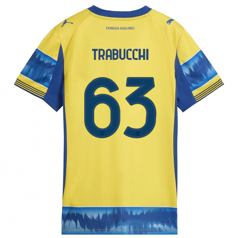 Danxen Herren Nicolas Trabucchi #63 Gelb Blau Auswärtstrikot Trikot 2025/26 T-Shirt