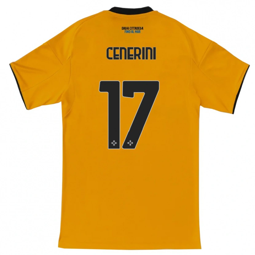 Danxen Herren Marco Cenerini #17 Orange Blau Auswärtstrikot Trikot 2025/26 T-Shirt