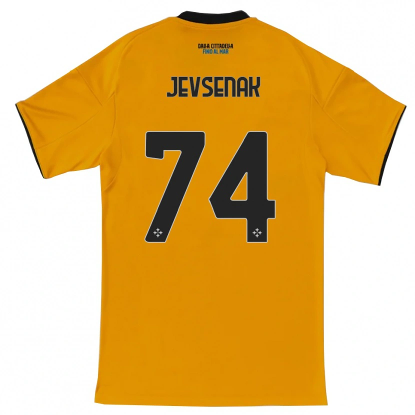 Danxen Herren Žan Jevšenak #74 Orange Blau Auswärtstrikot Trikot 2025/26 T-Shirt