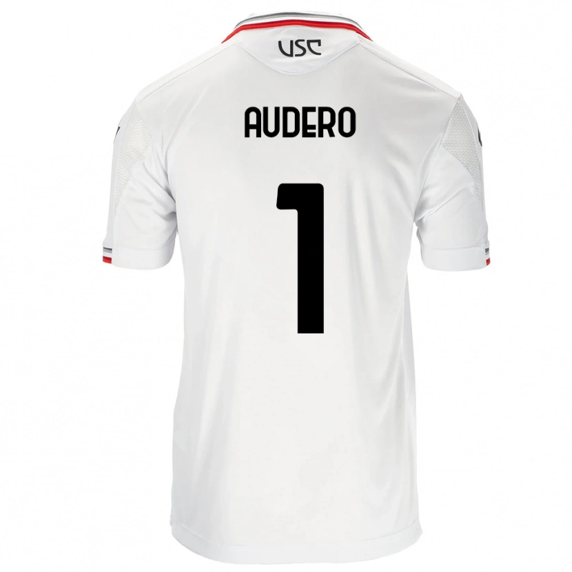 Danxen Herren Emil Audero #1 Weiß Rot Auswärtstrikot Trikot 2025/26 T-Shirt