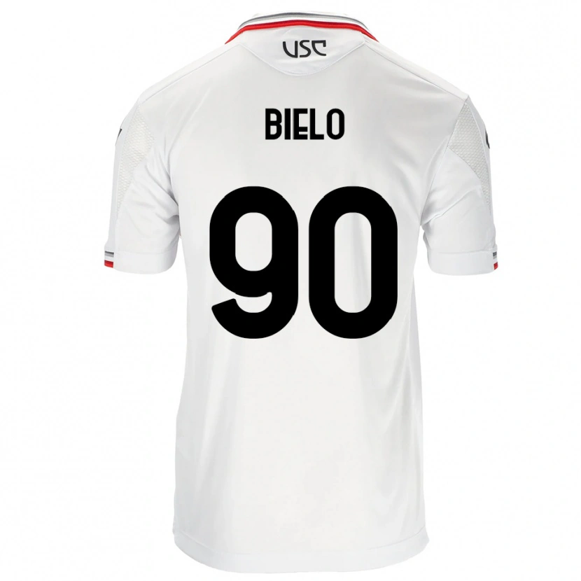 Danxen Herren Manu Bielo #90 Weiß Rot Auswärtstrikot Trikot 2025/26 T-Shirt
