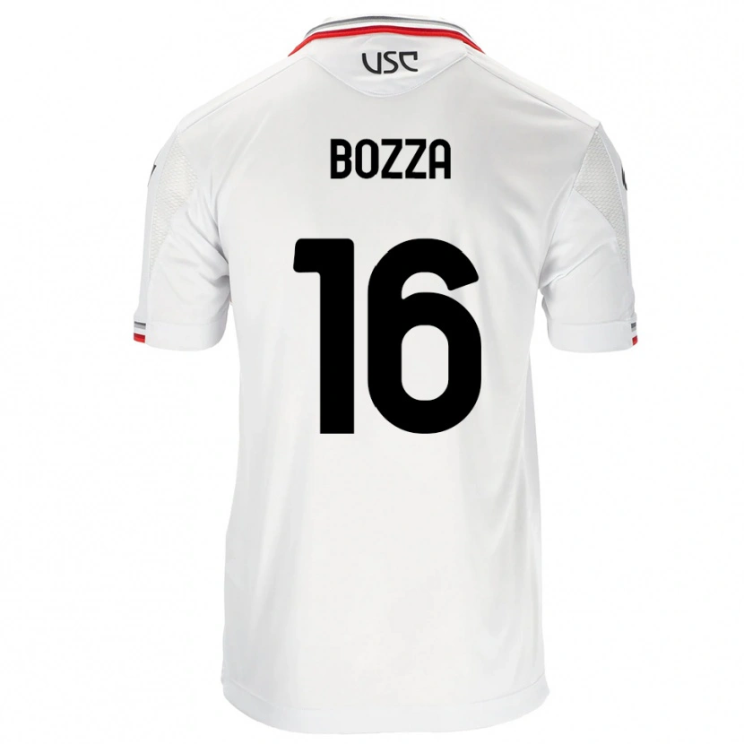 Danxen Herren Mattia Bozza #16 Weiß Rot Auswärtstrikot Trikot 2025/26 T-Shirt
