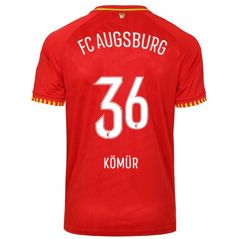 Danxen Herren Mert Kömür #36 Rot Gelb Auswärtstrikot Trikot 2025/26 T-Shirt