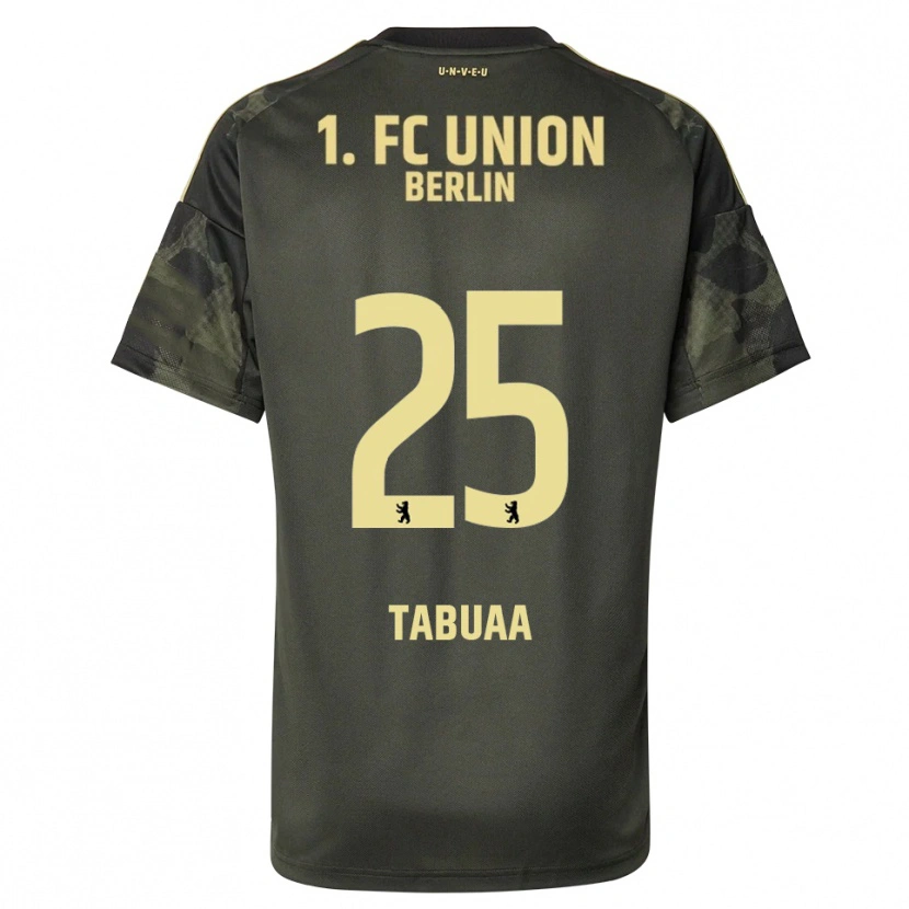 Danxen Herren Stephen Tabuaa #25 Dunkelgrün Schwarz Auswärtstrikot Trikot 2025/26 T-Shirt