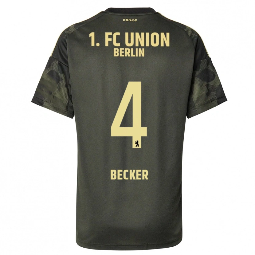 Danxen Herren Marie Becker #4 Dunkelgrün Schwarz Auswärtstrikot Trikot 2025/26 T-Shirt