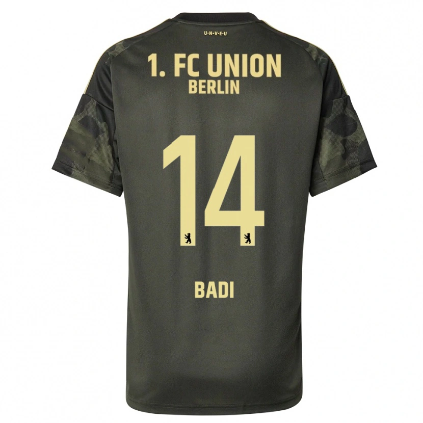 Danxen Herren Elias Badi #14 Dunkelgrün Schwarz Auswärtstrikot Trikot 2025/26 T-Shirt