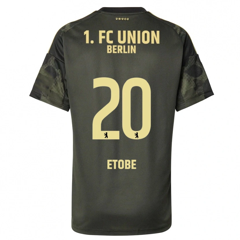 Danxen Herren Michael Etobe #20 Dunkelgrün Schwarz Auswärtstrikot Trikot 2025/26 T-Shirt