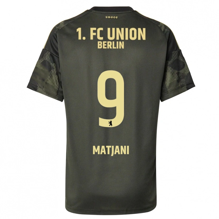 Danxen Herren Francesco Matjani #9 Dunkelgrün Schwarz Auswärtstrikot Trikot 2025/26 T-Shirt