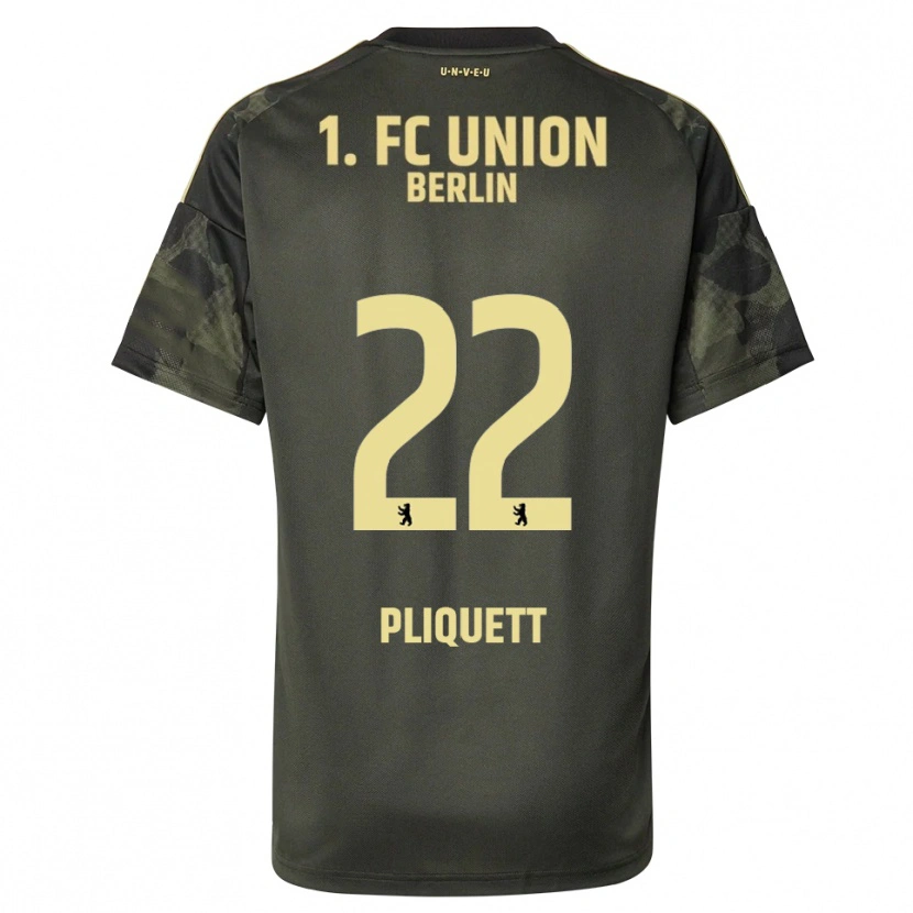Danxen Herren Bruno Pliquett #22 Dunkelgrün Schwarz Auswärtstrikot Trikot 2025/26 T-Shirt