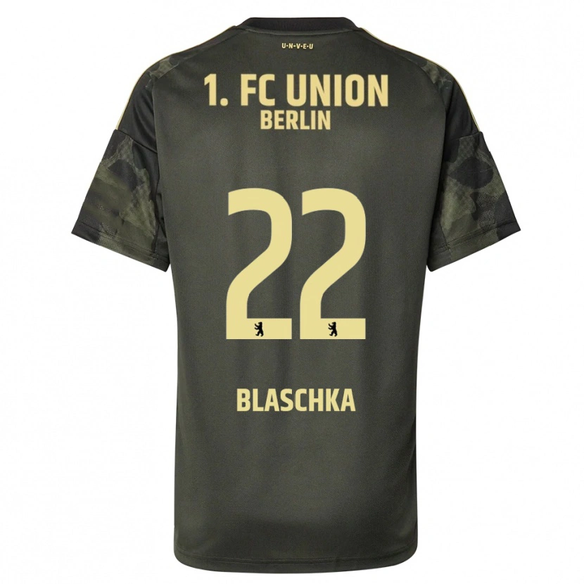 Danxen Herren Anouk Blaschka #22 Dunkelgrün Schwarz Auswärtstrikot Trikot 2025/26 T-Shirt