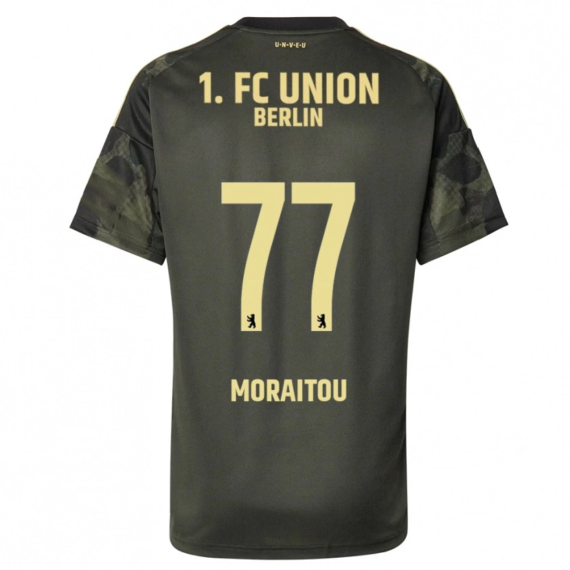 Danxen Herren Athanasia Moraitou #77 Dunkelgrün Schwarz Auswärtstrikot Trikot 2025/26 T-Shirt