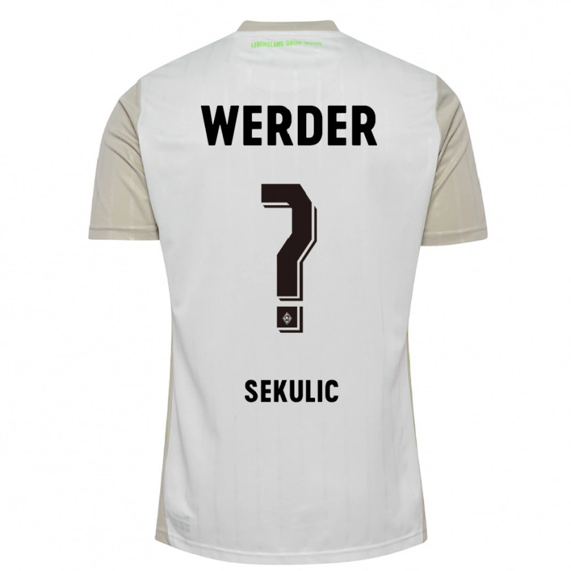 Danxen Herren Vid Sekulic #0 Weiß Schwarz Auswärtstrikot Trikot 2025/26 T-Shirt