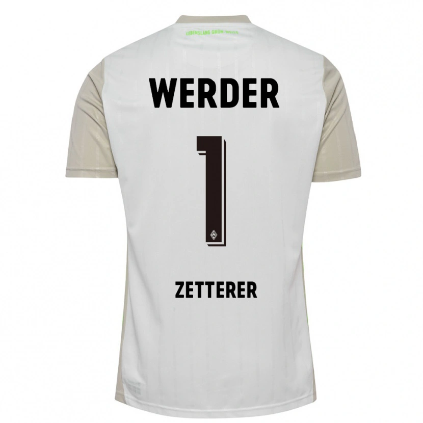 Danxen Herren Michael Zetterer #1 Weiß Schwarz Auswärtstrikot Trikot 2025/26 T-Shirt