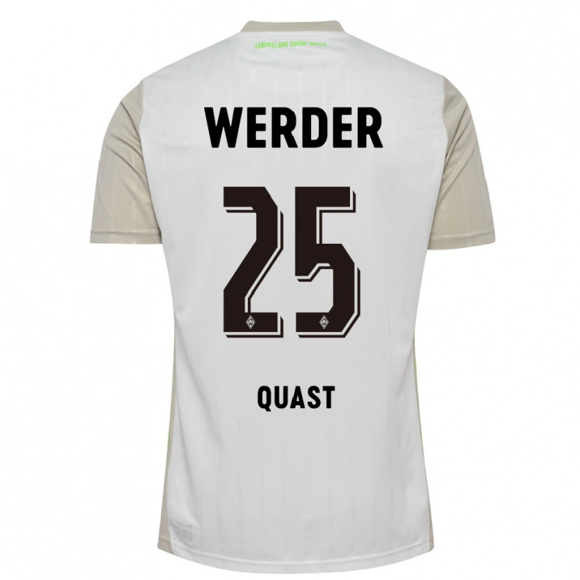 Danxen Herren Soenke Quast #25 Weiß Schwarz Auswärtstrikot Trikot 2025/26 T-Shirt