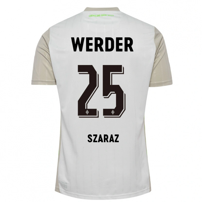 Danxen Herren Lina Szaraz #25 Weiß Schwarz Auswärtstrikot Trikot 2025/26 T-Shirt