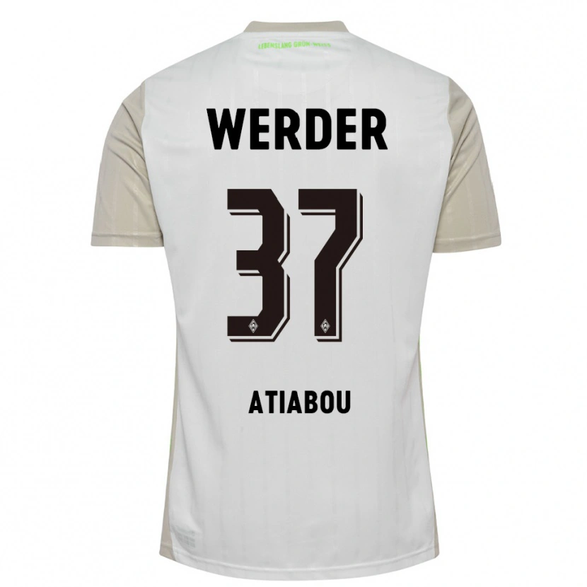 Danxen Herren Benjamin Atiabou #37 Weiß Schwarz Auswärtstrikot Trikot 2025/26 T-Shirt