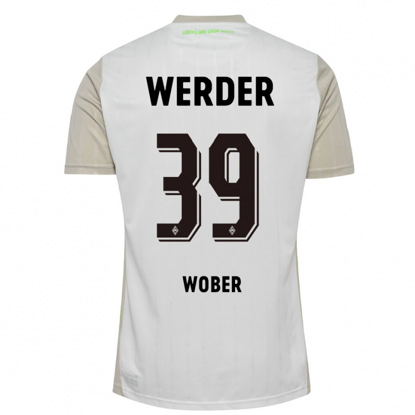 Danxen Herren Maximilian Wöber #39 Weiß Schwarz Auswärtstrikot Trikot 2025/26 T-Shirt