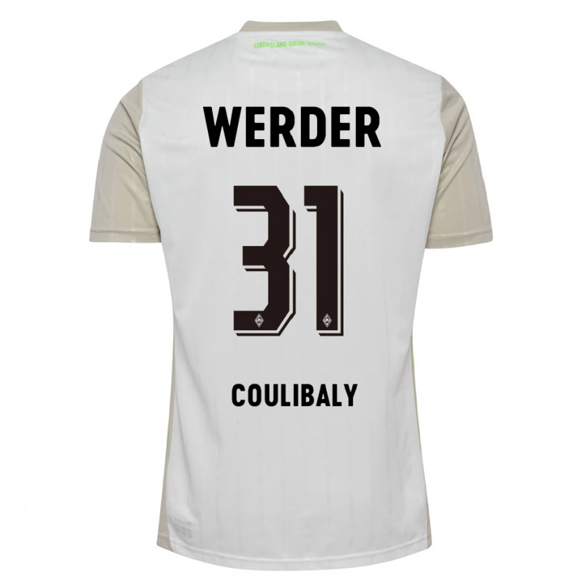 Danxen Herren Karim Coulibaly #31 Weiß Schwarz Auswärtstrikot Trikot 2025/26 T-Shirt