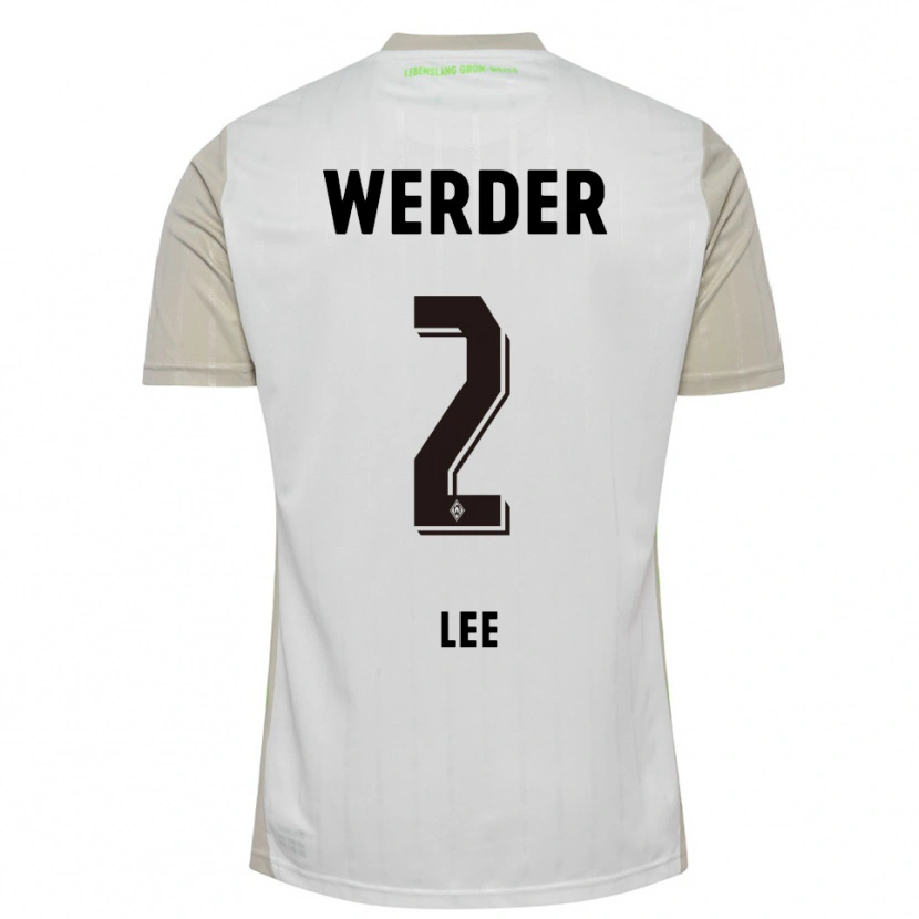 Danxen Herren Gun-Woo Lee #2 Weiß Schwarz Auswärtstrikot Trikot 2025/26 T-Shirt