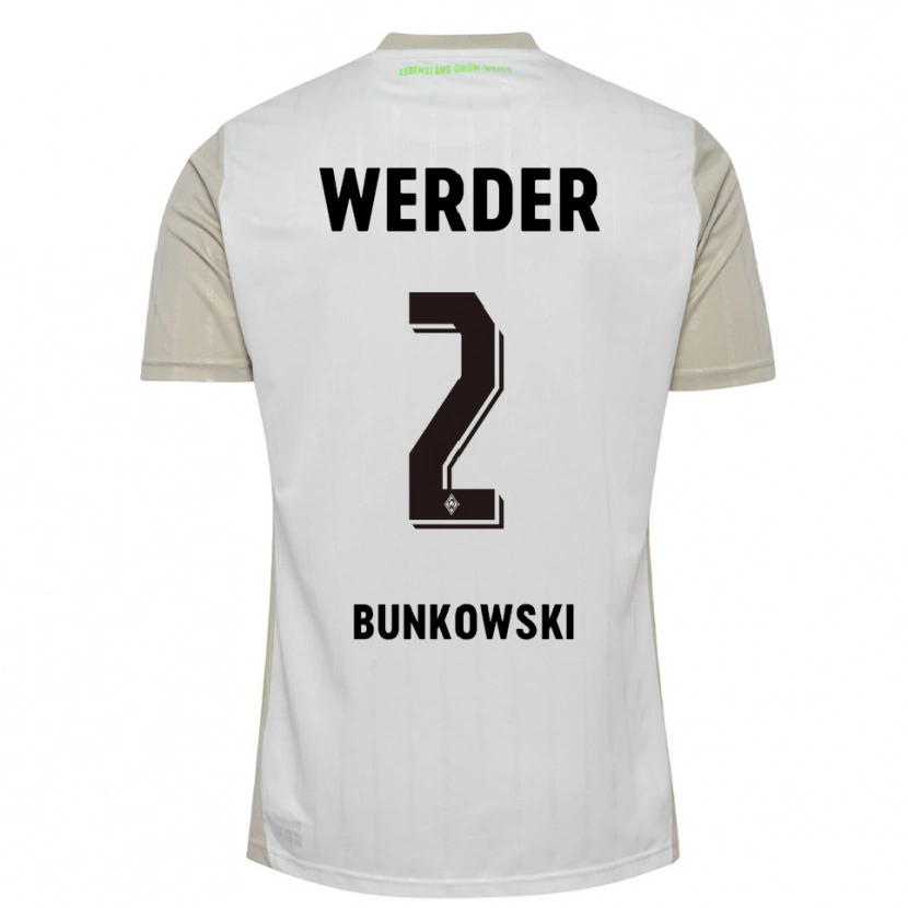 Danxen Herren Paul Bunkowski #2 Weiß Schwarz Auswärtstrikot Trikot 2025/26 T-Shirt
