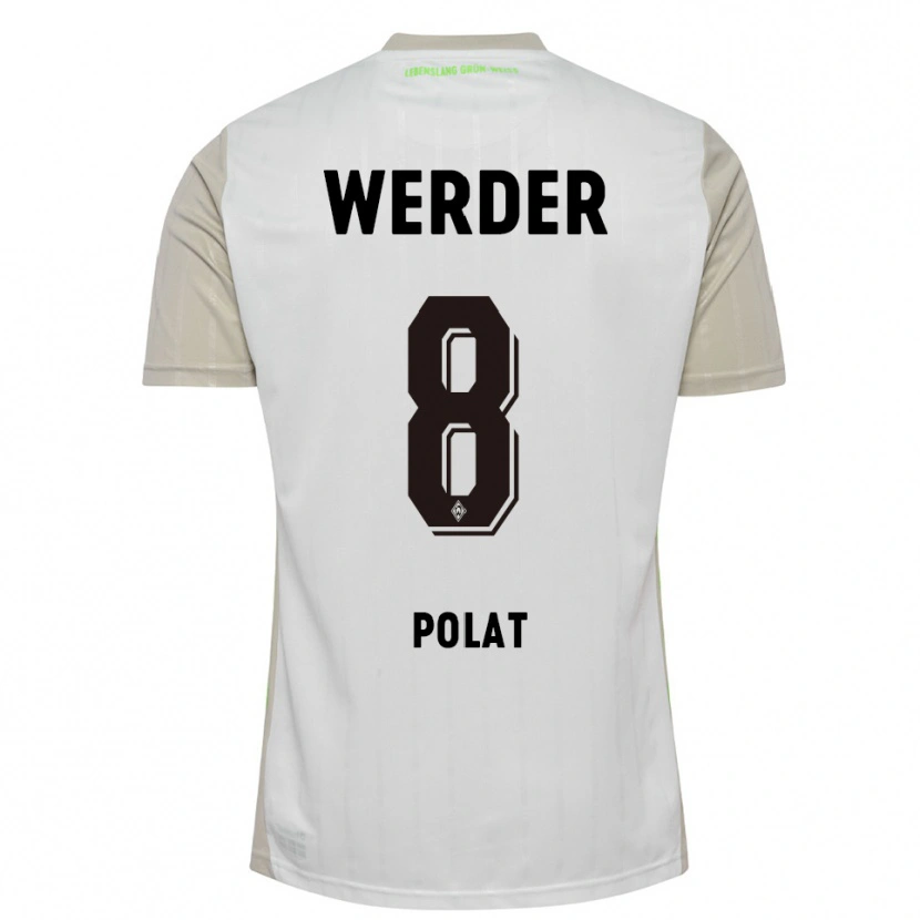Danxen Herren Mikail Polat #8 Weiß Schwarz Auswärtstrikot Trikot 2025/26 T-Shirt