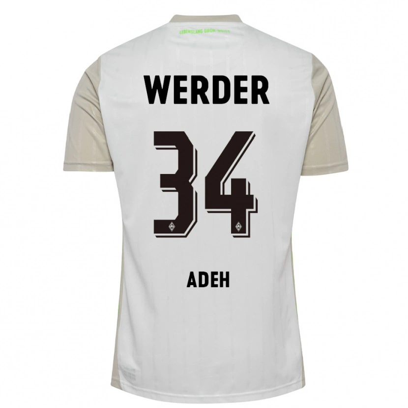 Danxen Herren Wesley Adeh #34 Weiß Schwarz Auswärtstrikot Trikot 2025/26 T-Shirt