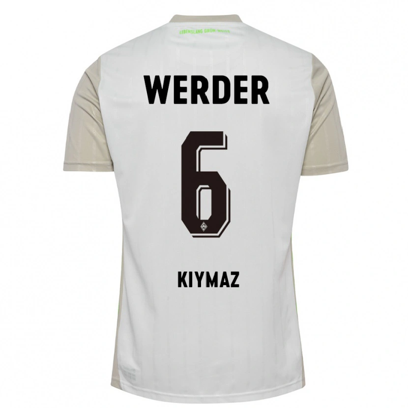 Danxen Herren Anil Kiymaz #6 Weiß Schwarz Auswärtstrikot Trikot 2025/26 T-Shirt