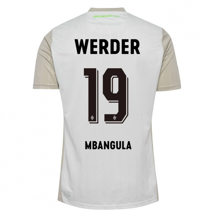 Danxen Herren Samuel Mbangula #19 Weiß Schwarz Auswärtstrikot Trikot 2025/26 T-Shirt