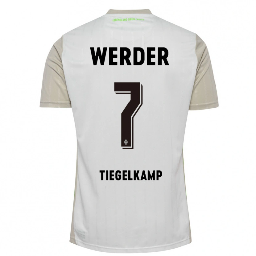 Danxen Herren Maximilian Tiegelkamp #7 Weiß Schwarz Auswärtstrikot Trikot 2025/26 T-Shirt
