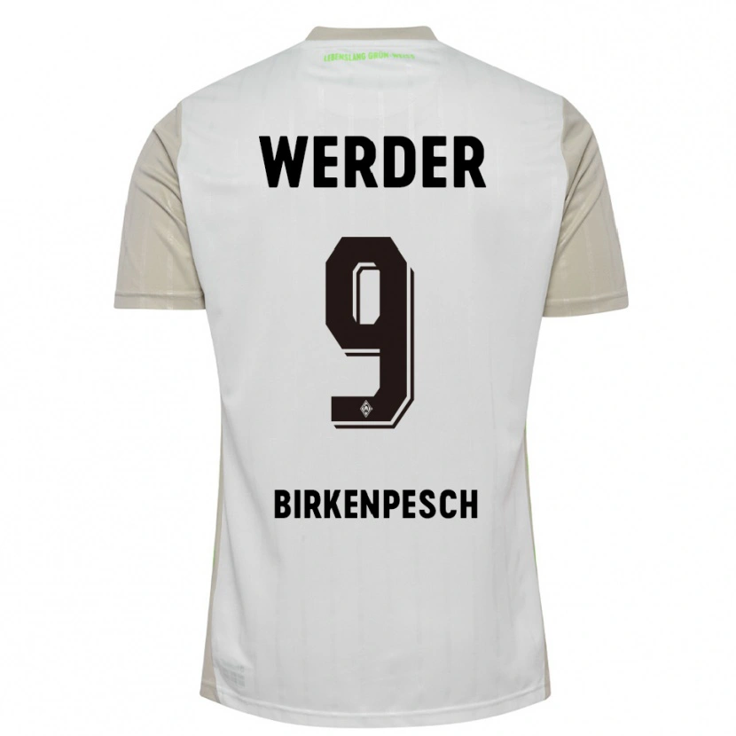 Danxen Herren Noah Birkenpesch #9 Weiß Schwarz Auswärtstrikot Trikot 2025/26 T-Shirt