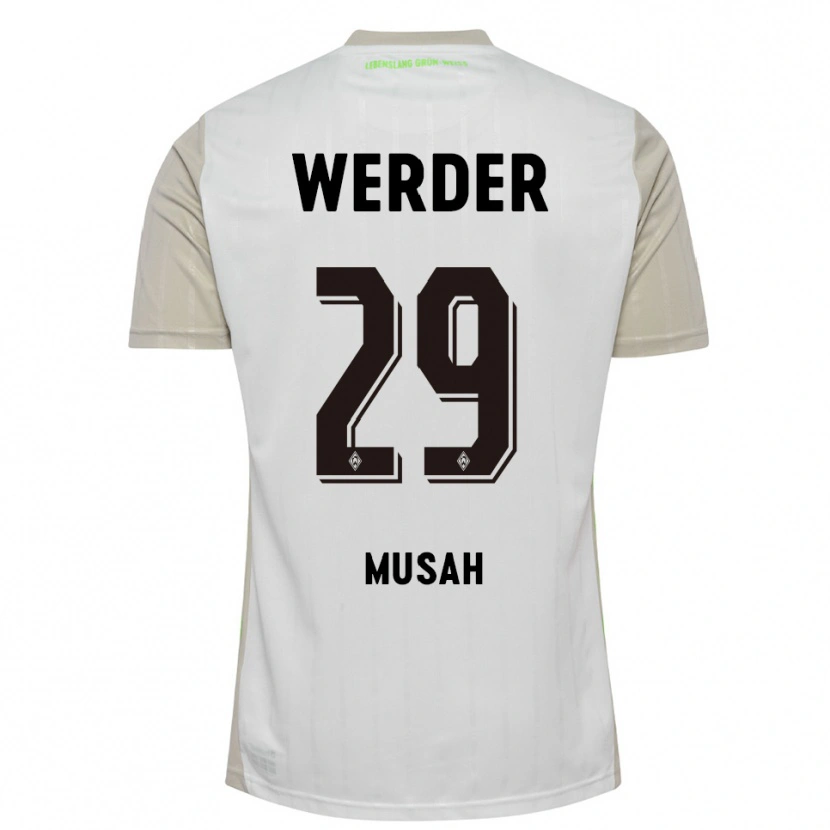 Danxen Herren Salim Musah #29 Weiß Schwarz Auswärtstrikot Trikot 2025/26 T-Shirt