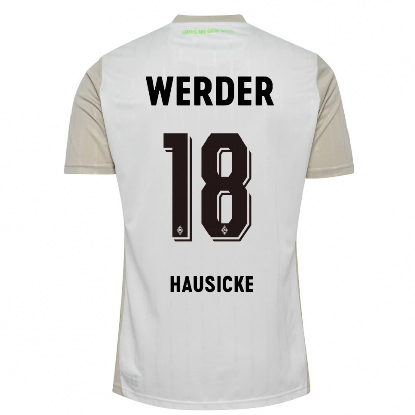 Danxen Herren Lina Hausicke #18 Weiß Schwarz Auswärtstrikot Trikot 2025/26 T-Shirt