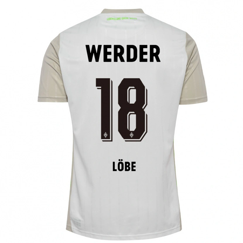 Danxen Herren Jasper Löbe #18 Weiß Schwarz Auswärtstrikot Trikot 2025/26 T-Shirt