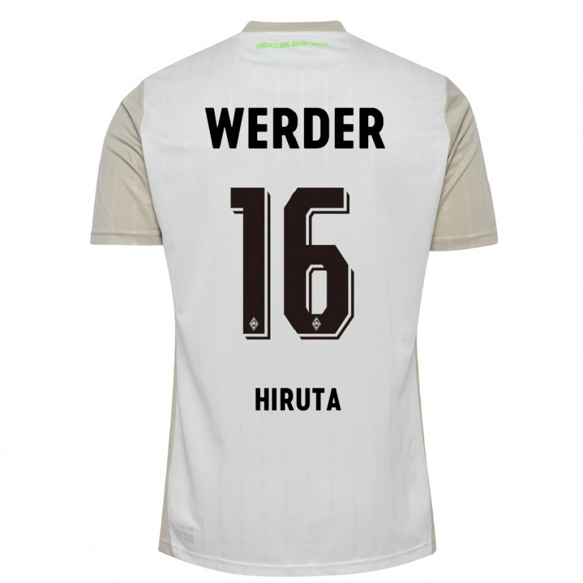 Danxen Herren Ikumi Hiruta #16 Weiß Schwarz Auswärtstrikot Trikot 2025/26 T-Shirt