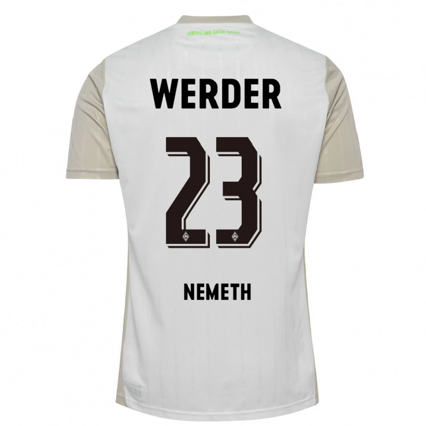 Danxen Herren Hanna Nemeth #23 Weiß Schwarz Auswärtstrikot Trikot 2025/26 T-Shirt