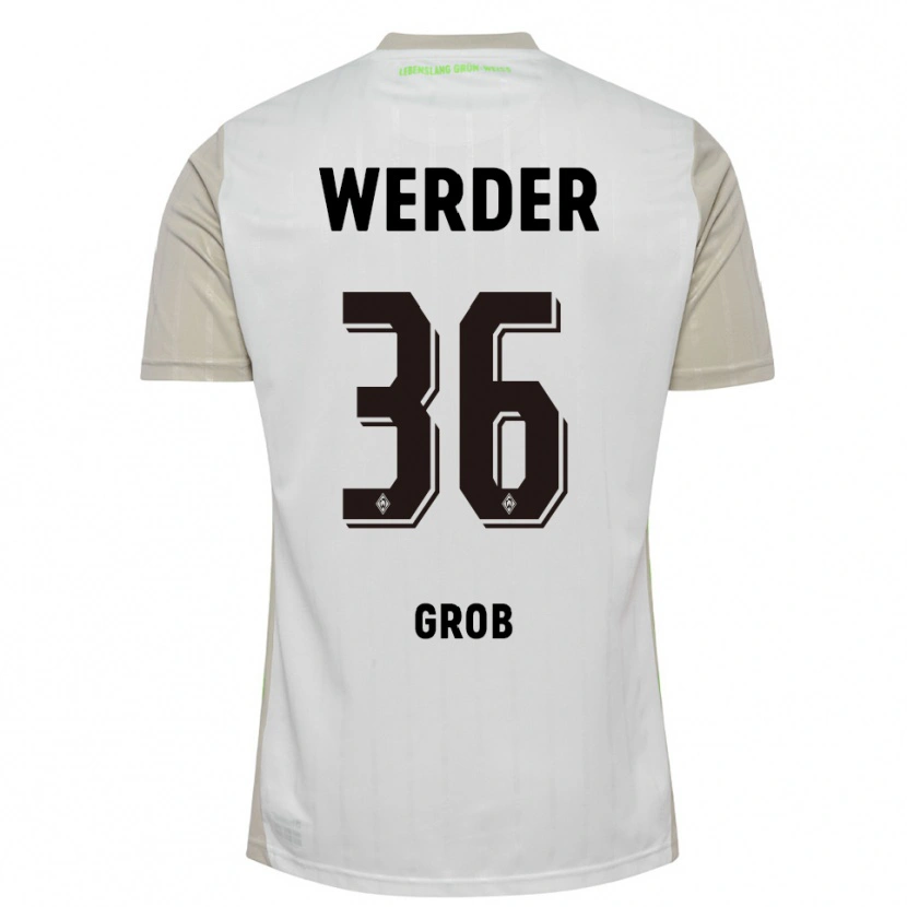 Danxen Herren Christian Groß #36 Weiß Schwarz Auswärtstrikot Trikot 2025/26 T-Shirt