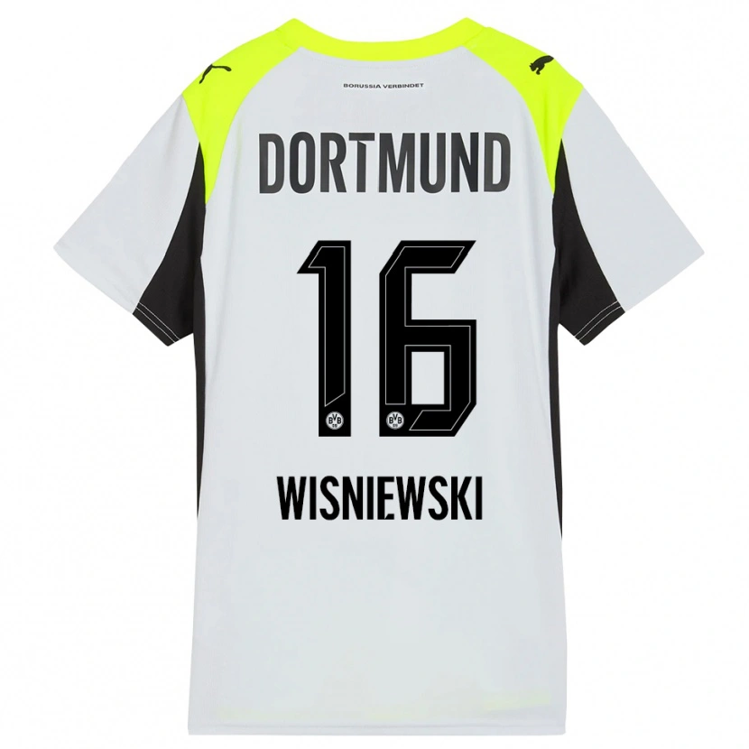 Danxen Herren Lucy Wisniewski #16 Fluoreszierendes Gelb Auswärtstrikot Trikot 2025/26 T-Shirt