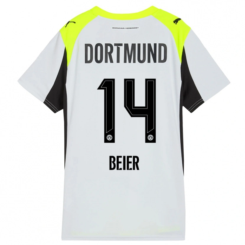 Danxen Herren Maximilian Beier #14 Fluoreszierendes Gelb Auswärtstrikot Trikot 2025/26 T-Shirt
