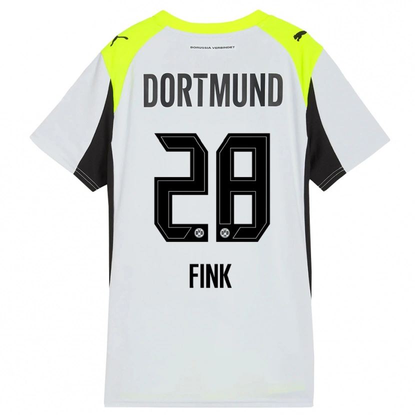 Danxen Herren Bradley Fink #28 Fluoreszierendes Gelb Auswärtstrikot Trikot 2025/26 T-Shirt