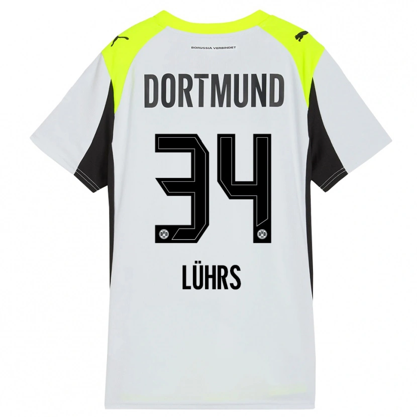 Danxen Herren Yannik Lührs #34 Fluoreszierendes Gelb Auswärtstrikot Trikot 2025/26 T-Shirt