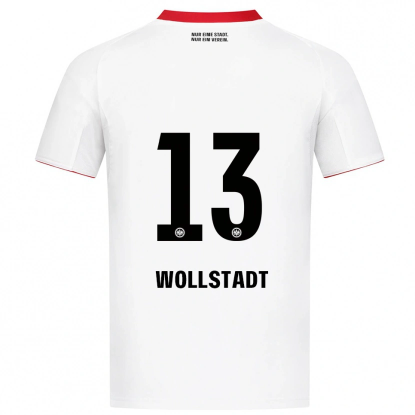 Danxen Herren Fabio Wollstadt #13 Weiß Rot Auswärtstrikot Trikot 2025/26 T-Shirt