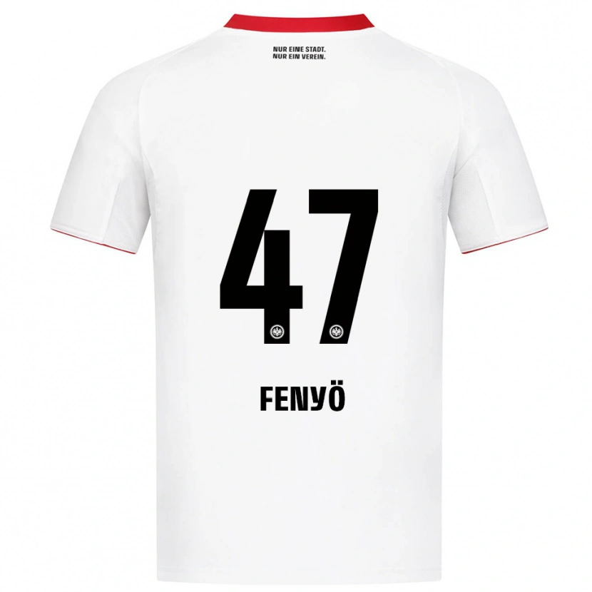 Danxen Herren Noah Fenyö #47 Weiß Rot Auswärtstrikot Trikot 2025/26 T-Shirt