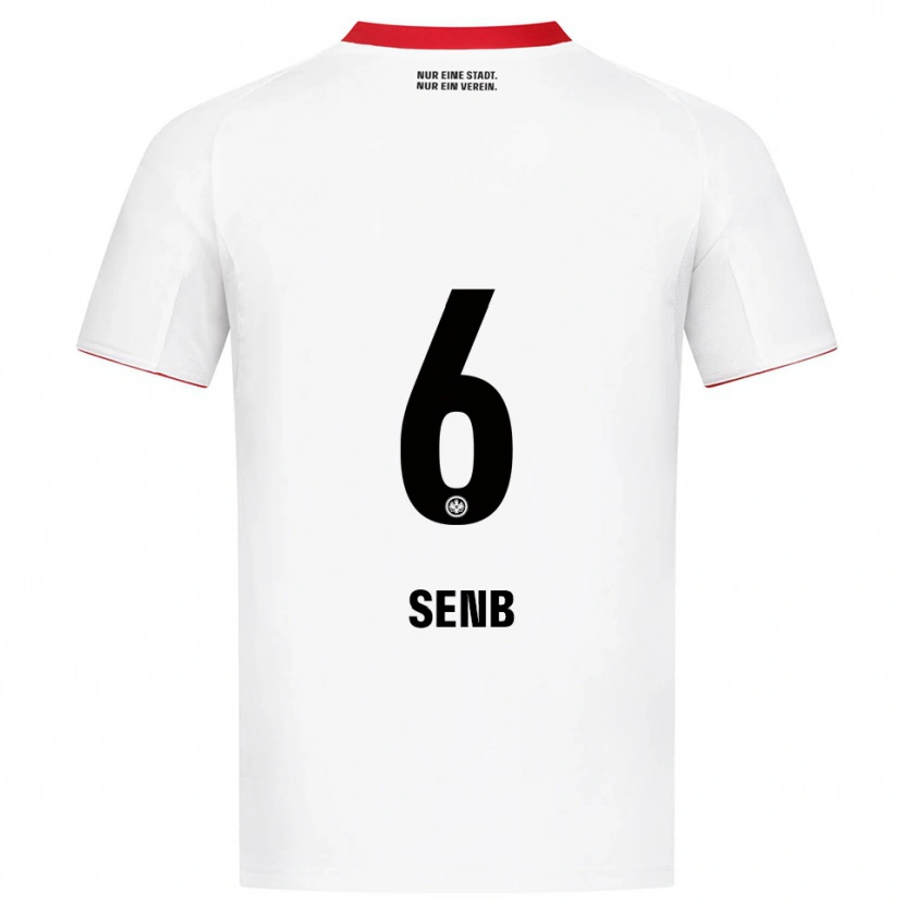 Danxen Herren Elisa Senß #6 Weiß Rot Auswärtstrikot Trikot 2025/26 T-Shirt