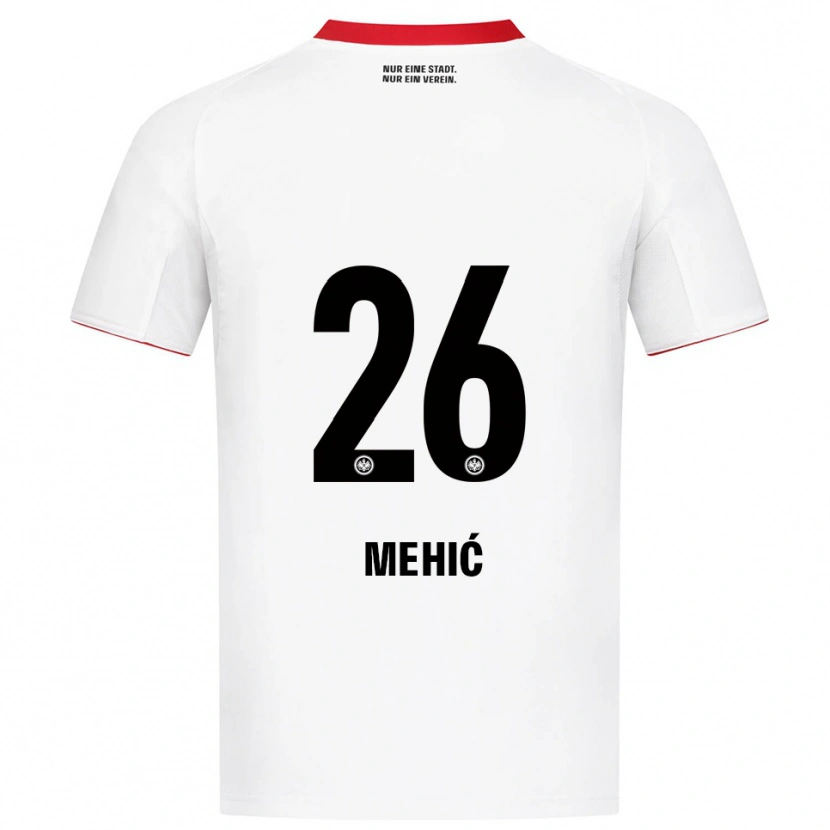 Danxen Herren Liam Mehić #26 Weiß Rot Auswärtstrikot Trikot 2025/26 T-Shirt