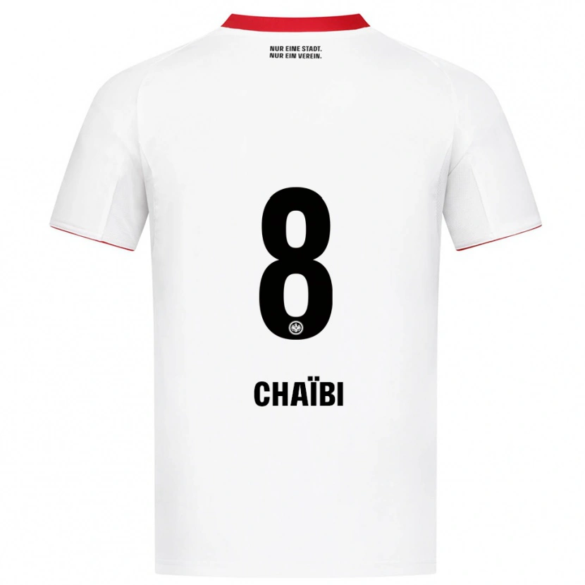 Danxen Herren Farès Chaïbi #8 Weiß Rot Auswärtstrikot Trikot 2025/26 T-Shirt