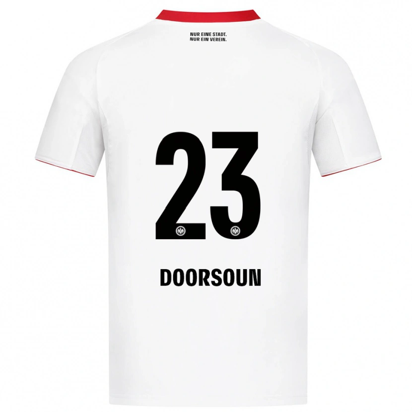 Danxen Herren Sara Doorsoun #23 Weiß Rot Auswärtstrikot Trikot 2025/26 T-Shirt