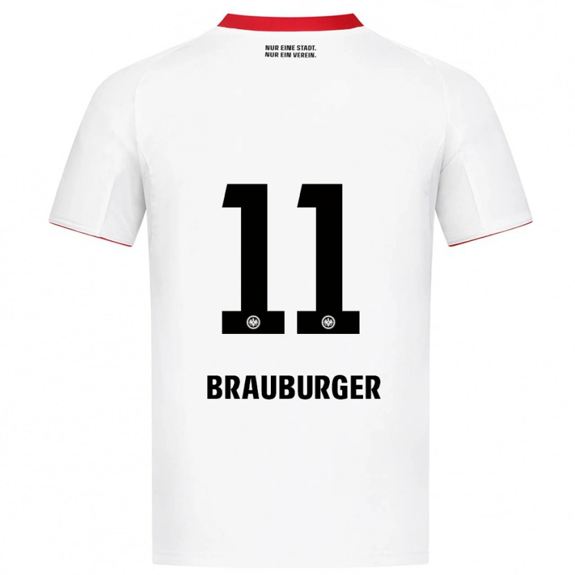 Danxen Herren Maximilian Brauburger #11 Weiß Rot Auswärtstrikot Trikot 2025/26 T-Shirt